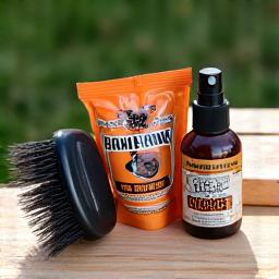 A small, travel-sized grill cleaning kit with brushes and wipes, designed for quick cleanups on the go.